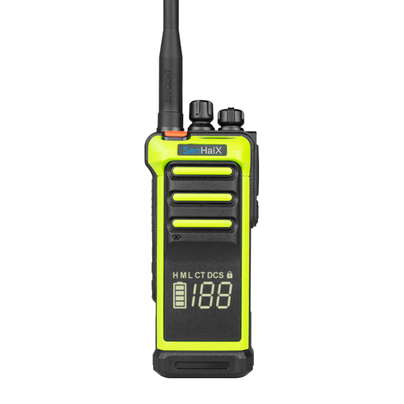 UHF 10W DMR وراديو تناظري بشاشة مخفية
