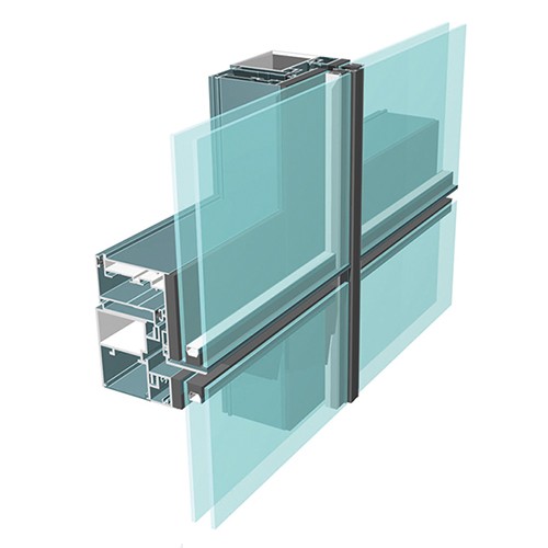 نظام المباني الخارجية أنظمة واجهات الحائط الستائرية المصنوعة من الألومنيوم
