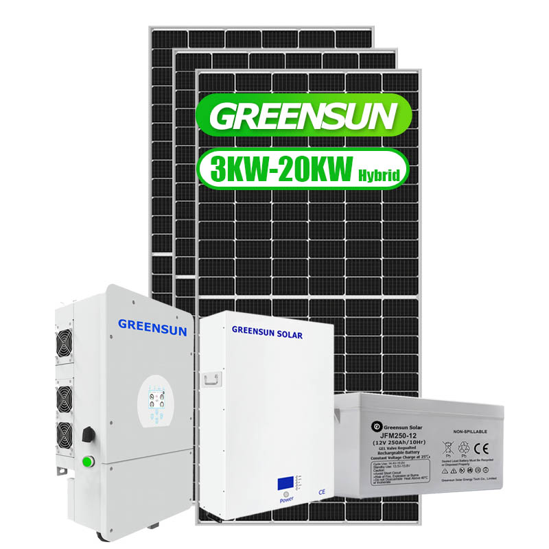 انقسام المرحلة 120 فولت / 240 فولت طاقة منزلية 5kw 10kw تخزين نظام الطاقة الشمسية للبيع
