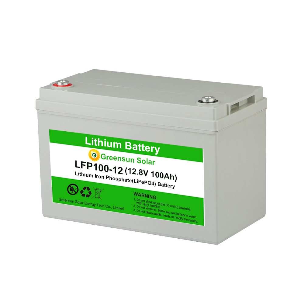 LiFePO4 بطارية ليثيوم أيون حزمة 12v 100ah دورة عميقة للبيع
