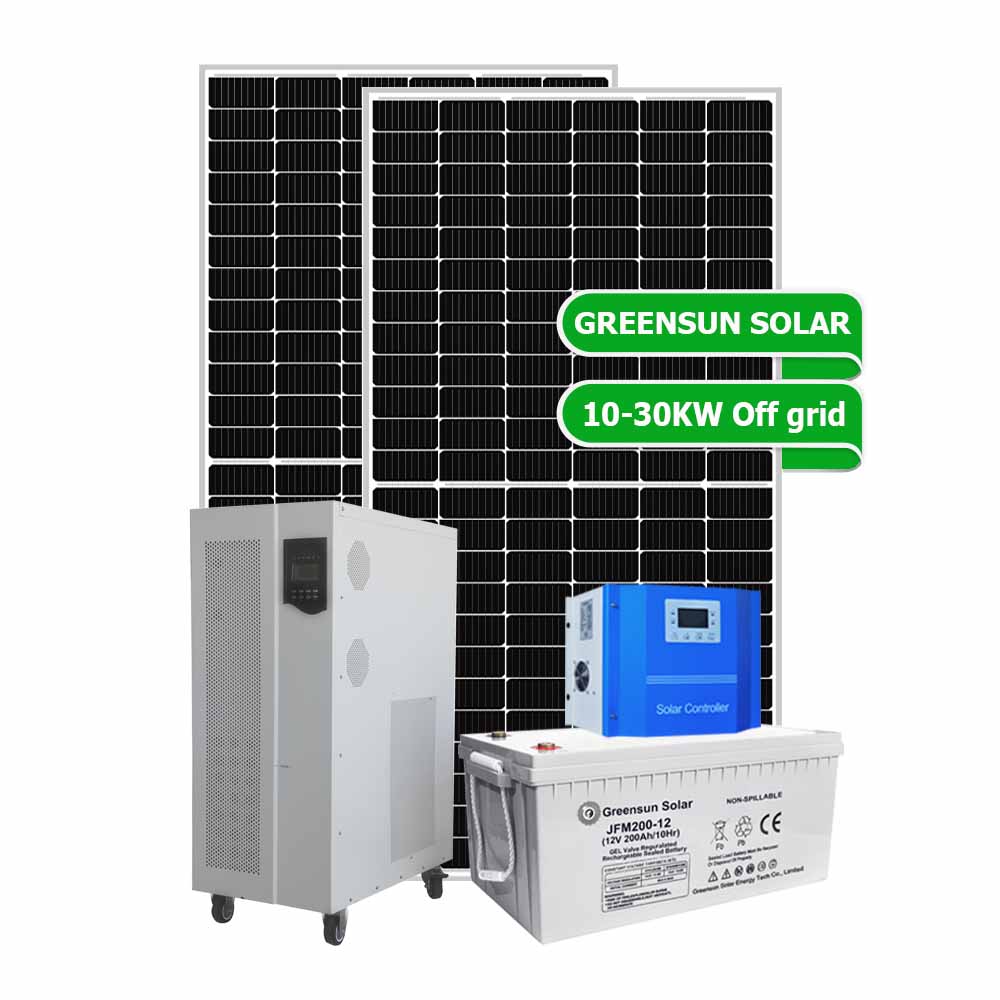 شبكة الطاقة المنزلية 12KW 15KW 20KW 30KW تخزين الطاقة أنظمة الطاقة الشمسية مع البطارية
