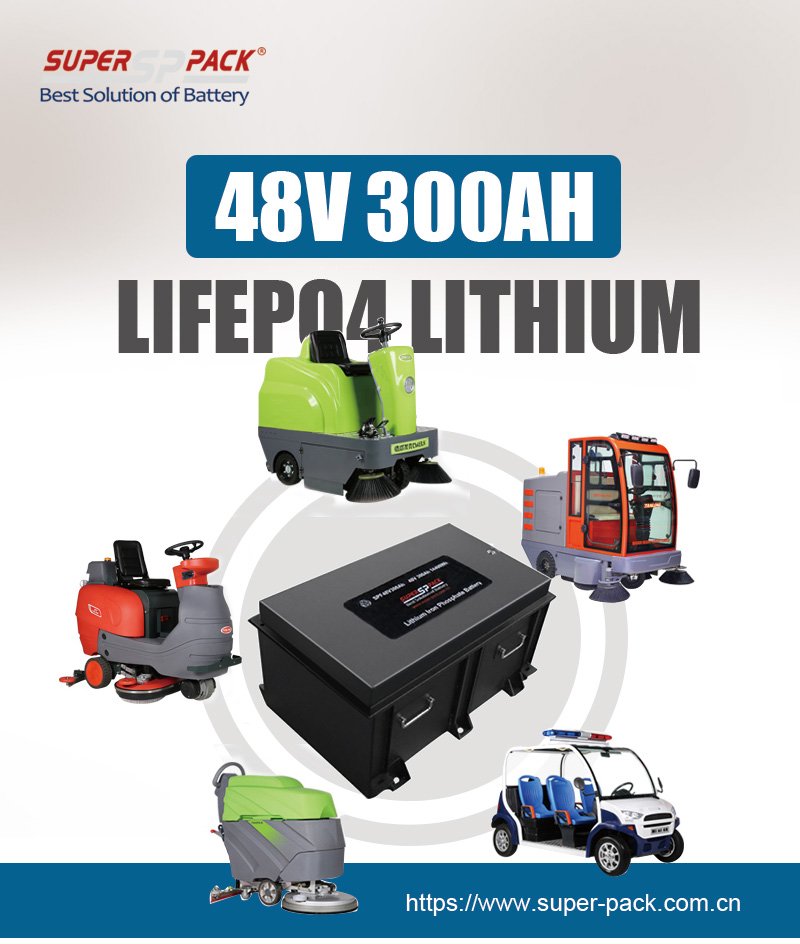 Superpack 48V 300Ah معدات التنظيف lifepo4