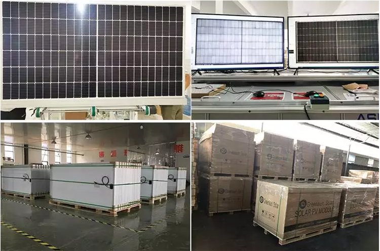 نصف الخلايا الشمسية لوحة الصين