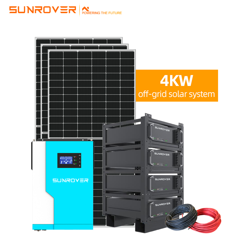 نظام طاقة شمسية مخصص الكل في واحد 4KW خارج الشبكة

