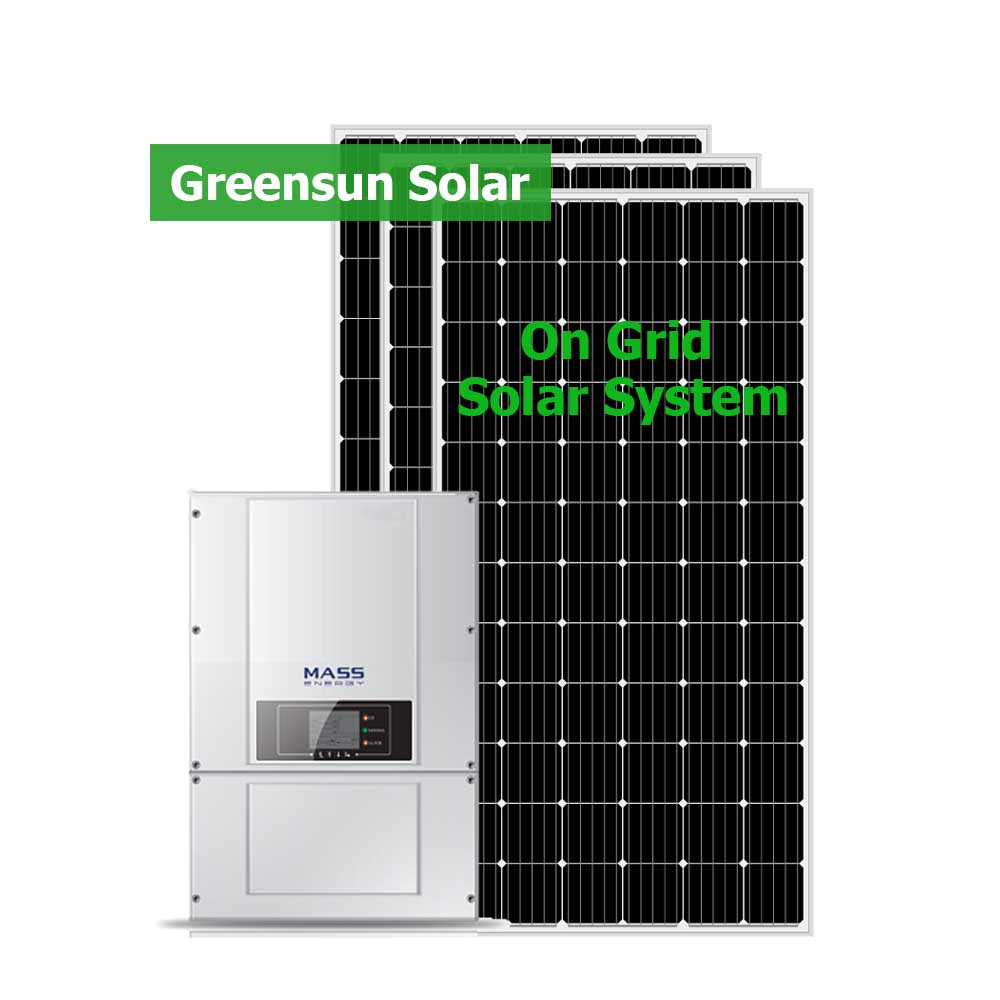 على الشبكة 12KW 15KW 20KW أنظمة الطاقة الشمسية المنزلية شبكة ربط نظام الطاقة الشمسية 10KW
