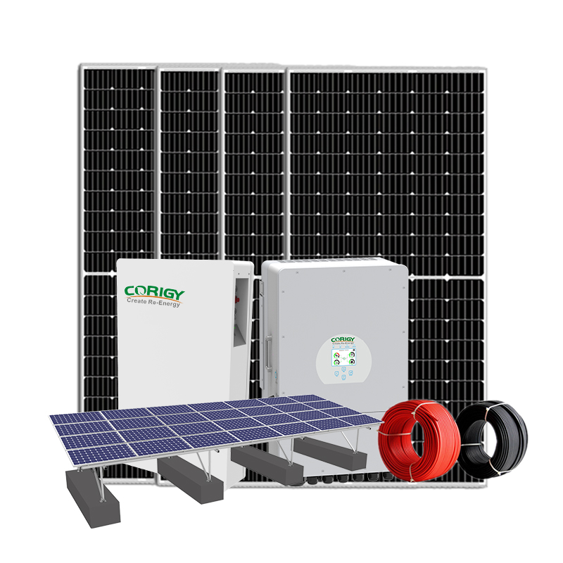 نظام تخزين الطاقة الهجين أحادي الطور 8KW من Corigy
