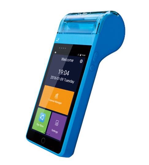 4G Microfinance Android NFC مسح الباركود MPOS مع PSAM
