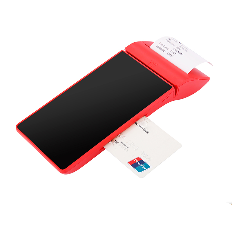 جهاز محمول باليد 4G NFC الكل في واحد يعمل بنظام Android MPOS مع طابعة للبنوك
