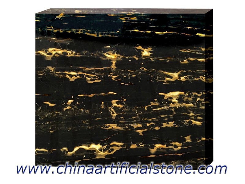 الصين نيرو بورتورو الأسود مع ألواح الرخام والبلاط الذهبي
