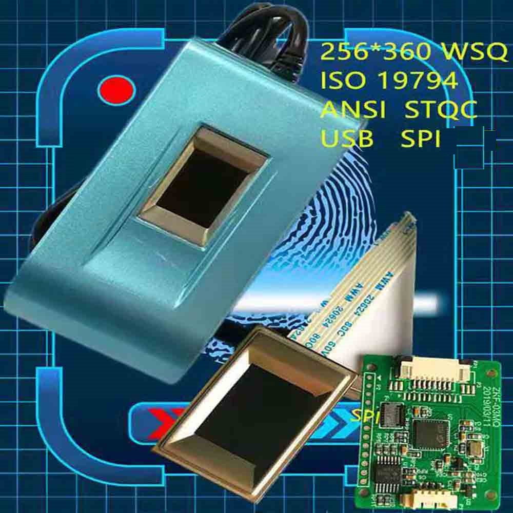500 ديسيبل متوحد الخواص WSQ ANSI ISO قارئ بصمات الأصابع البيومترية USB بالسعة للمصادقة