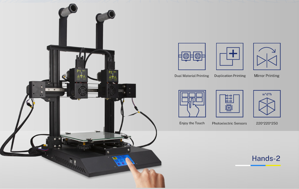 وظيفة TENLOG Hands 2 DMP 3D Printer