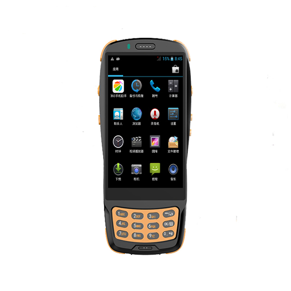 4G Rugged Android RFID Barcode Scanner PDA مع مفاتيح فيزيائية
