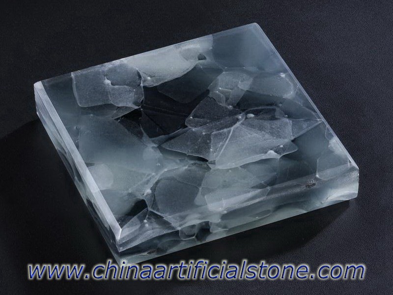 Jade Magna Glass Stone طاولة طعام طاولة طعام قمم
