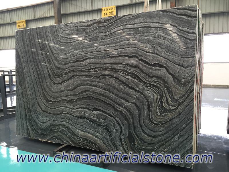 ألواح الرخام Serpeggiante المصنوعة من الخشب الأسود في الصين
