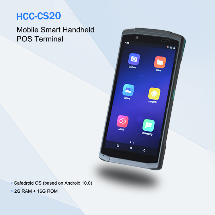 ماسح ضوئي تلقائي للباركود من الجيل الرابع مقاس 5.7 بوصة يعمل بنظام Android POS مع NFC HCC-CS20
