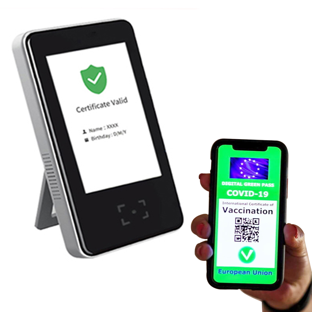 جهاز ماسح جواز السفر لشهادة الممر الأخضر من الاتحاد الأوروبي HS-600
