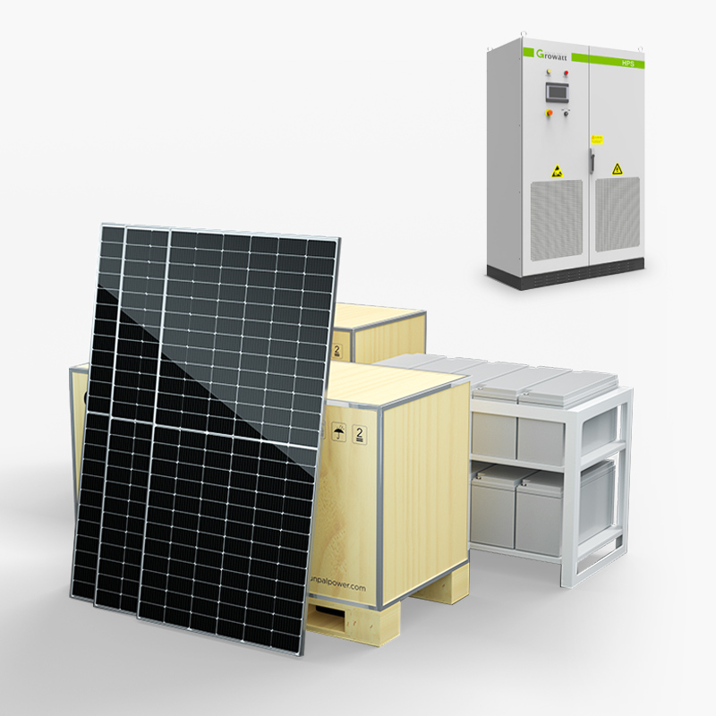طقم نظام هجين للطاقة الشمسية خارج الشبكة 30kw للمنزل
