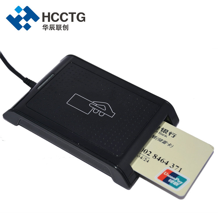 قارئ فتحة SAM ذو واجهة مزدوجة جهة اتصال + قارئ البطاقة الذكية IC ذو رقاقة بدون تلامس HD5
