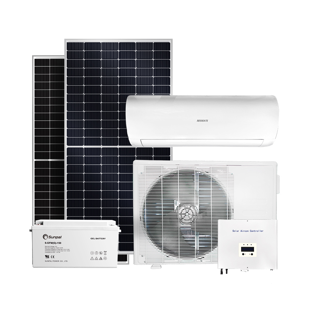خارج الشبكة Dc بالطاقة الشمسية تعمل بالطاقة الشمسية وحدات تكييف الهواء أنظمة التبريد
