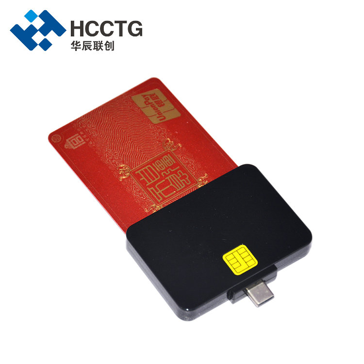 CE ROHS USB Type C Contact قارئ البطاقة الذكية DCR32
