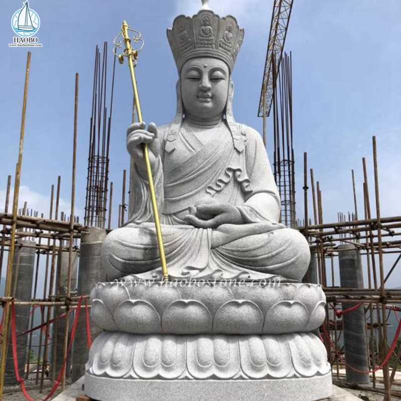 تمثال بوذي معبد منحوتة من الحجر الطبيعي من الجرانيت
