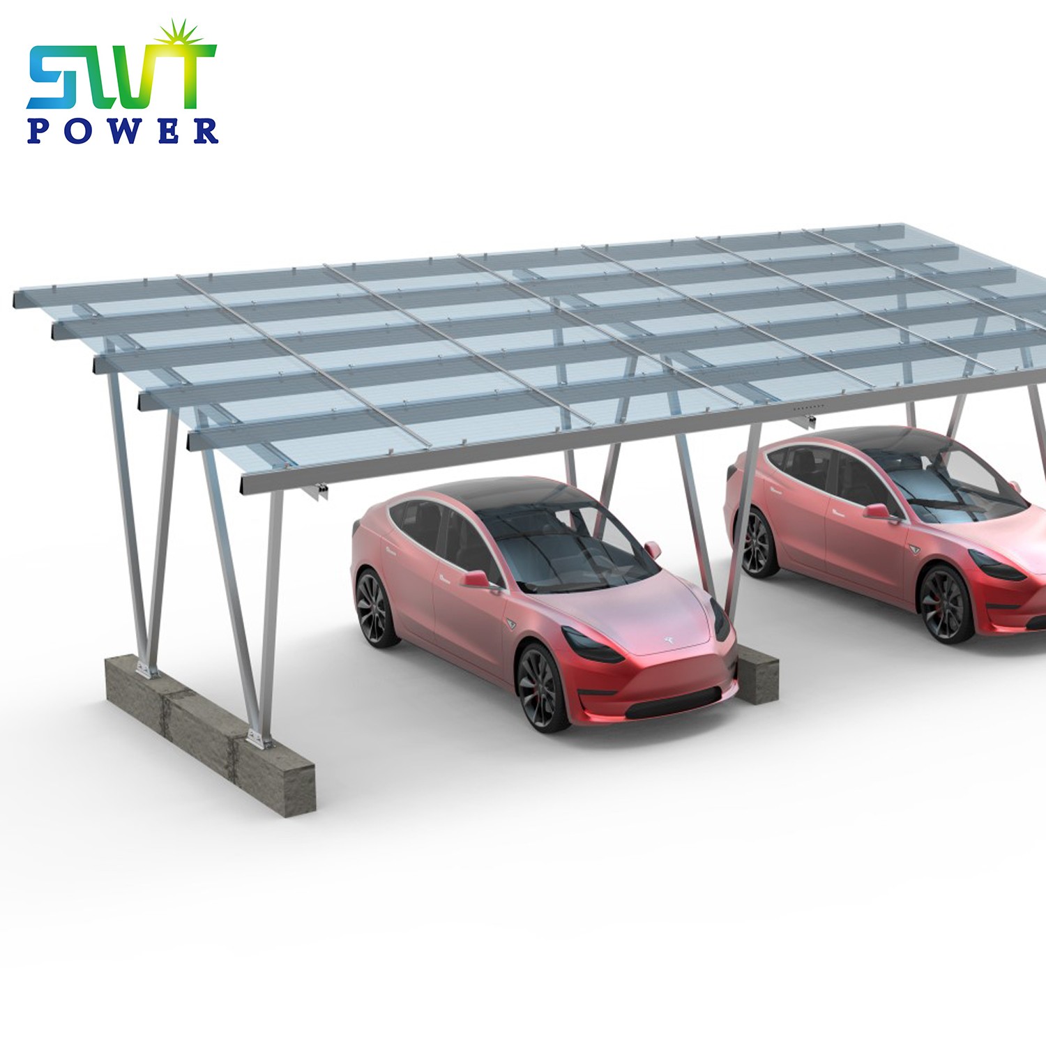 نظام تركيب الكهروضوئية أنظمة تركيب مرآب الطاقة الشمسية لشحن محطة شحن الطاقة الشمسية الكهروضوئية
