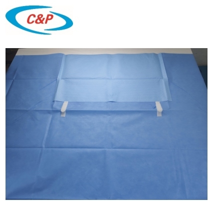 الستارة الجانبية الجراحية / الطبية اللاصقة المقواة باللون الأزرق للجراحة بشهادة CE &amp; ISO 13485
