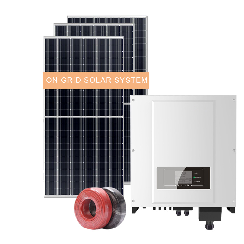 10KW -15KW للاستخدام التجاري أو المنزلي على نظام الشبكة الشمسية
