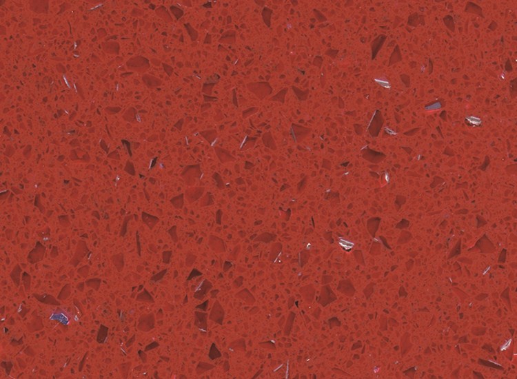 ألواح حجر الكوارتز الأحمر RSC1801 الكريستال
