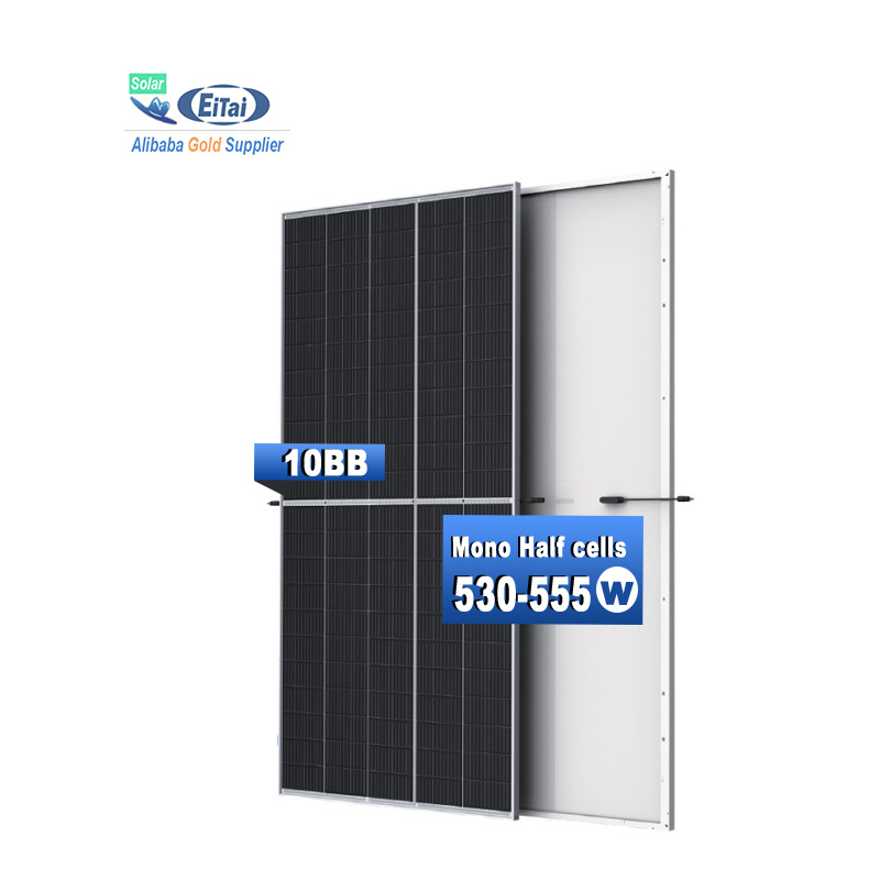 EITAI الطاقة الشمسية 11BB لوحة 550 واط 555 واط 540 واط 530 واط نصف خلية نصف قطع لوحة شمسية صن باور
