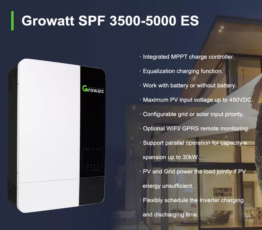 Growatt 5000es الشمسية العاكس