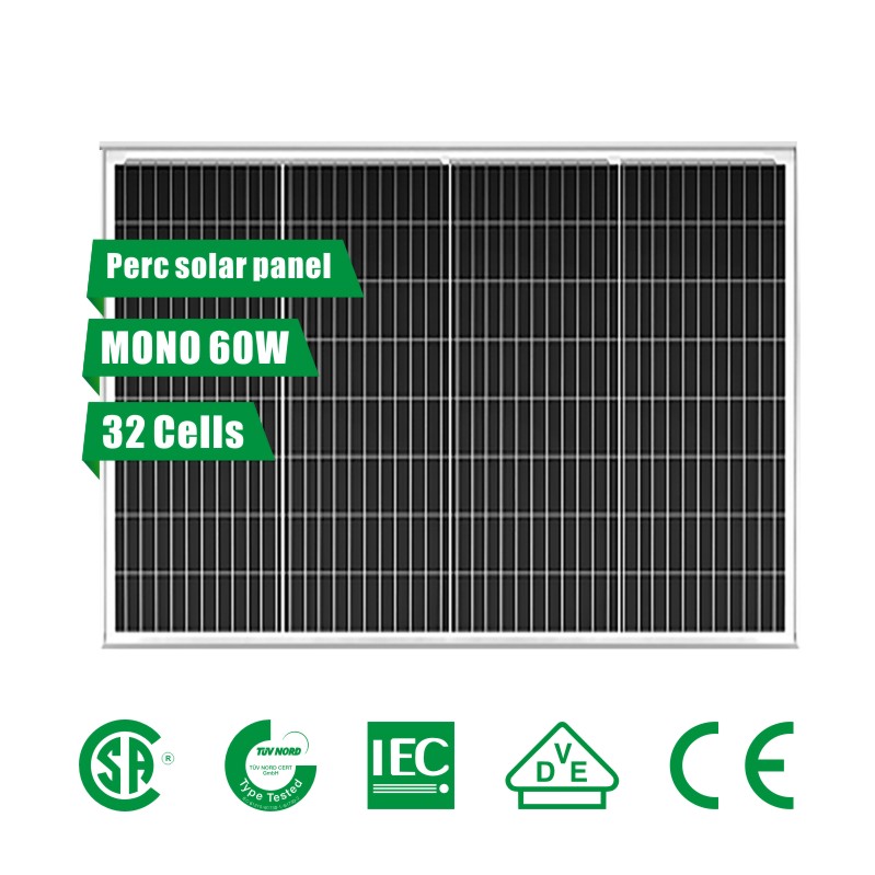 60W وحدة الطاقة الشمسية (نسبة مئوية)
