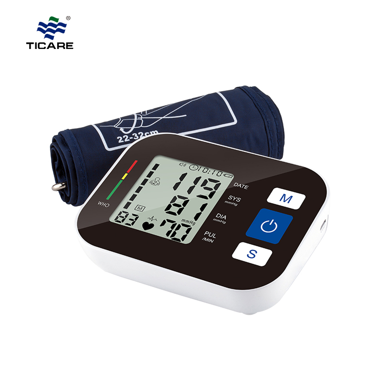 جهاز قياس ضغط الدم Ticare مزود بذاكرة قراءة تبلغ 99 × 2
