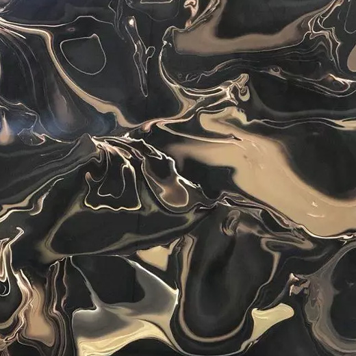 صورة الغابة السوداء الغامضة العقيق الأسود بلاطة هندسية حجر أونيكس شفافة

