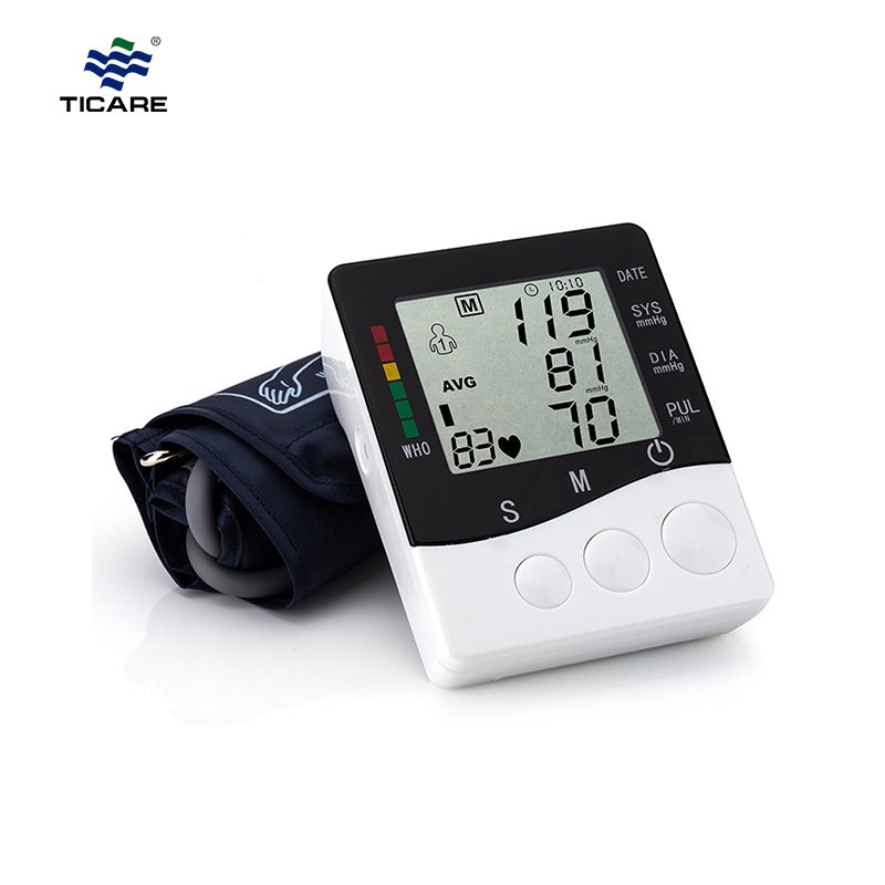 جهاز مراقبة ضغط الدم الرقمي Ticare بشاشة عرض كبيرة بإضاءة خلفية
