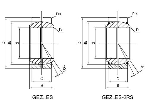 محامل كروية عادية GEZ12ES